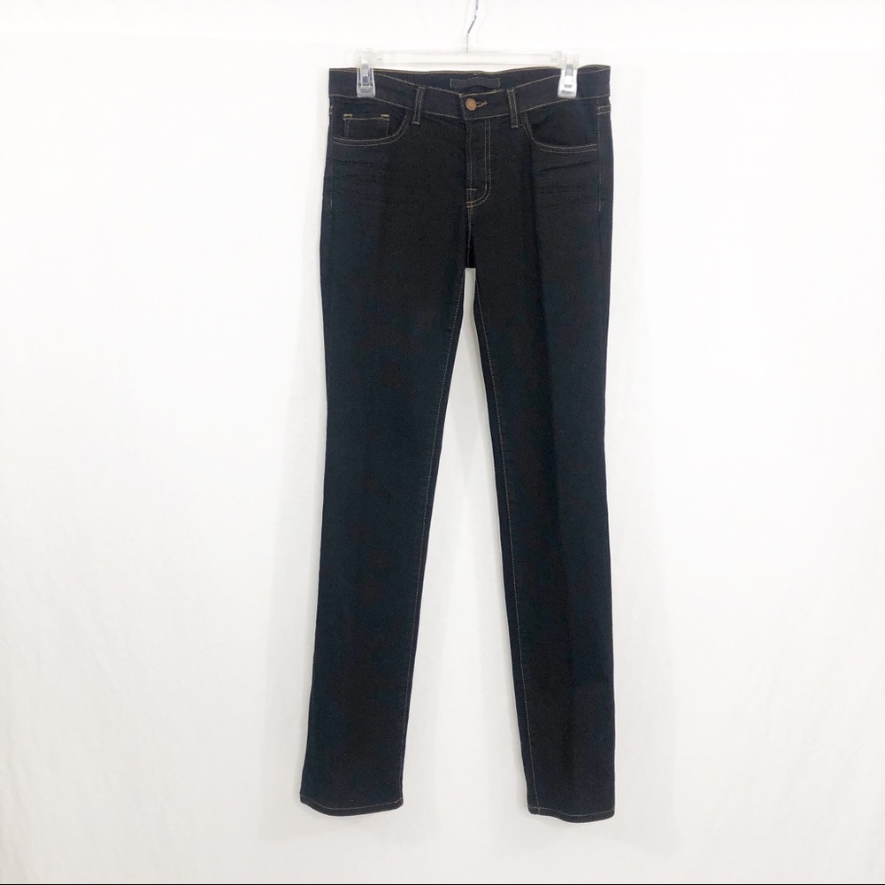 J Brand Straight Leg Skinny Jeans, Size 27, Black